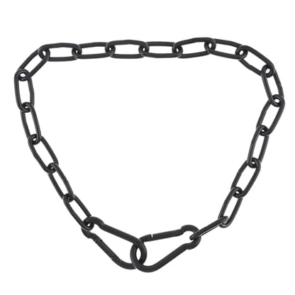 Gate Chain Lock for Outdoor Fence,304 Stainless Steel Gate Chain 20" x 5/32" with Both-Ended M5 Carabiners,Chain Link Latch Lock for Wooden Fence Pet Cages (20" x 5/32", Piece, 1) - size: 20" x 5/32"