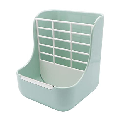 Litewoo Rabbit Hay Feeder Food Bowl Feeding Rack for Small Animal Guinea Pig Chinchilla Bunny Cage Accessories - color: Green