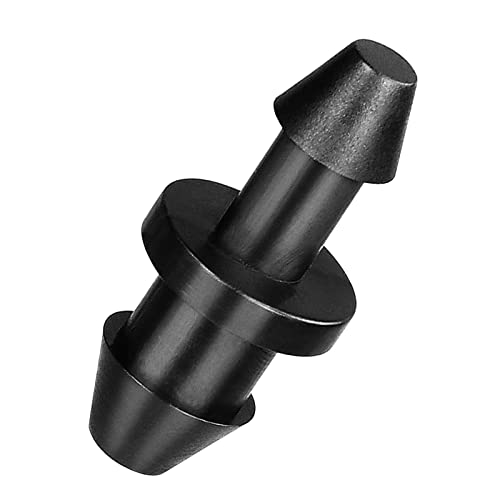 1/4" Drip Irrigation End Plug Fittings, 60 Pieces Drip Barbed End Cap Connectors for 1/4 Inch Irrigation Tubing, Drip Line Goof Plugs for Garden Lawn Systems - size: 4/7mm End Plugs-60P