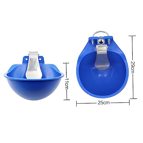 UKCOCO Large Plastic Cow Water Bowl Farm Grade Drinking Trough for Cattle Horses Goats and Sheep Float Valve