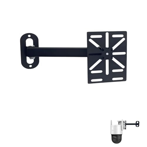Movable L-Shaped Dome Camera Bracket, Used for Wall-Mounted Installation of Security Dome Cameras, Camera Installation, (Movable L-Shaped Bracket + Wall-Mounted Bracket) (7.8in)