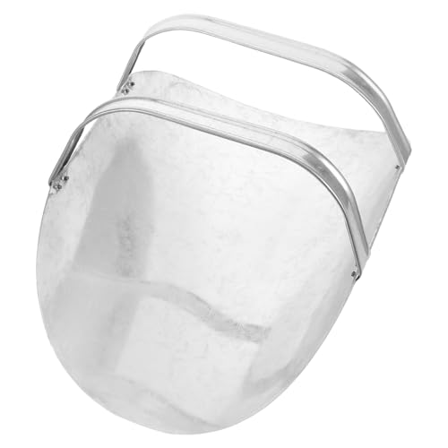 Thickened Iron Feed Scoop for Livestock – Large Poultry and Grain Scoop with Double Handle for Horse Goat Sheep Feeding in Agricultural Use