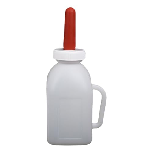 Calf Feeding Bottle with Nipple and Comfortable Grip Calf Feeders 1-5L Large Capacity Easy Feeding - color: 1 Liter