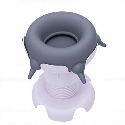 Pssopp Silicone Puppy Nursing Station Pet Milk Feeder Station, Silicone Puppy Nursing Feeder Milk Bowl for Newborn Rabbits Kittens Other Animals Feeding Supplies (Grey) - color: Grey