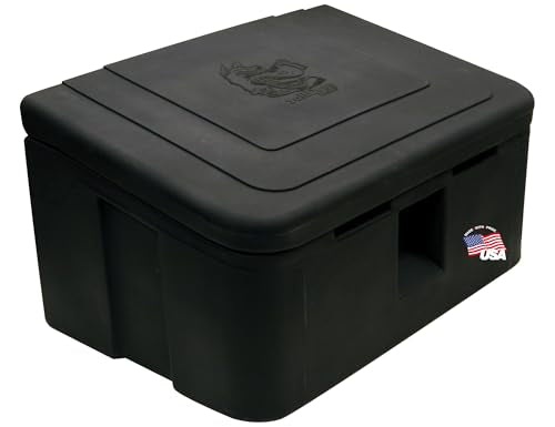 Buyers Products 9031105 Heavy Duty Poly Storage Bin, 35 Gallon Capacity, Multi Purpose Storage Bin for Salt, Feed, Seed & More, Corrosion Free Construction - size: 36 Gallon Capacity