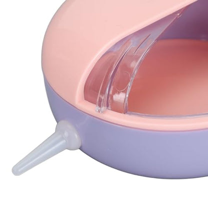 FILFEEL Pet Milk Feeder Bowl with 5 Nipples and Lid, Silicone Nursing Bottle for Puppies Kittens, Breastfeeding Device Newborn Small Animals, Roseate - color: Roseate