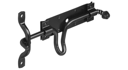 National Hardware N342-683 Vinyl Gate Automatic Latch White Self Locking Gate Latch for Outdoor Fence Gate Hardware with Fingertip Trip Release Rust Resistant Livestock Protection