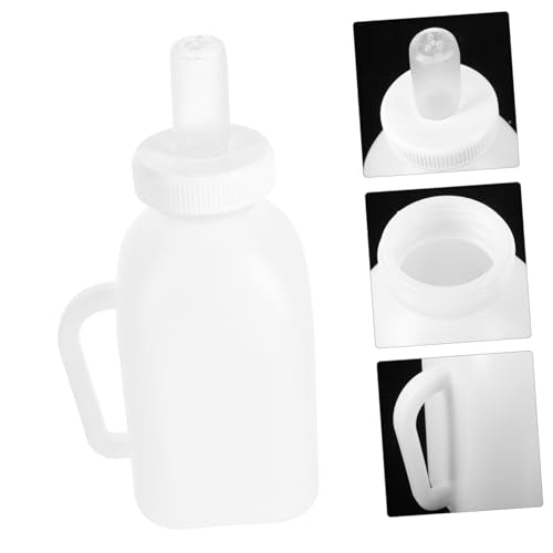Abaodam Lamb Feeding Bottle Thickened Nursing Container with Handle for Sheep Calf Durable Reusable Easy to Clean for Young Livestock Feeding