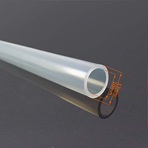 Silicone Tubing, Home Brewing and Winemaking Silicone Tubing, 10mm(3/8 inch) ID x 13mm(1/2 inch) OD, 10 ft, High Temp Food Grade Tube, Flexible Hose Pipe with Stainless Worm Gear Hose Clamps - color: 10mm x 13mm (3/8"ID x 1/2"OD)
