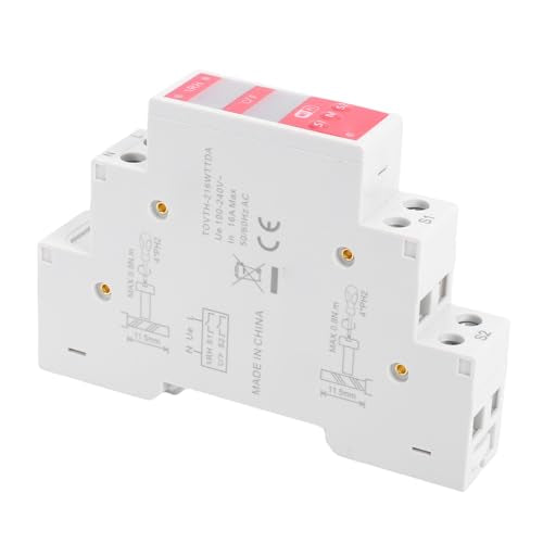 Hyuduo WiFi Temperature Humidity Switch, 16A Dual Display DIN Rail Mount Thermometer Hygrometer with Industrial Sensor and Real Time Monitoring for Incubator and Breeding Farm