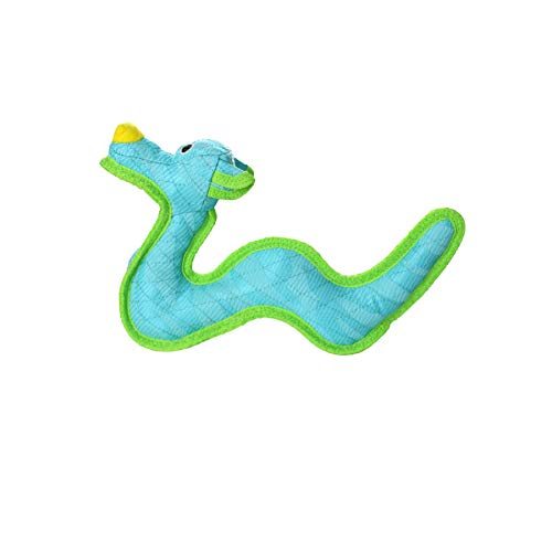 Tuffy® - DuraForce® : Dragon Dog Toy: Ultra Durable Plush Toy with Multiple Layers & Reinforced Seams, Washable and Floats, DuraForce® Construction - color: Blue Dragon