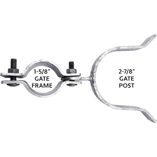 1-5/8" x 2-7/8" Galvanized Chain Link Fork Latch for Gates with Padlock Hole - Case of 25 - size: 1-5/8" X 2-7/8" - Case