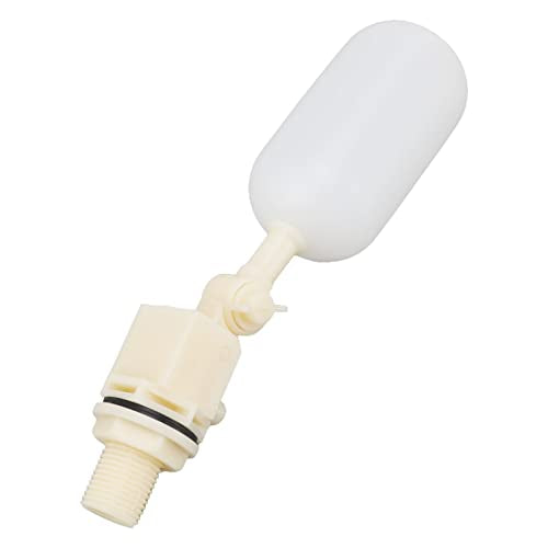 G1/2 Male Thread Float Valve ABS Material Adjustable Arm Water Tank Float Ball Valve for Automatic Waterer Bowl Horse Cattle Goat Sheep Pig Dog Water Trough Farm Supplies