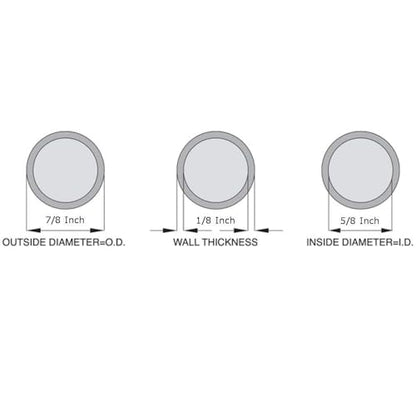 OCS Parts 5/8" ID x 7/8" OD Silicone Tubing | 10 Feet | High Temp, Food Grade Silicone Tubing for Brewing, Food, Beverage, Oils, Detergents, Liquids and Gases, Air, Plumbing, Ponds, AC and HVAC - size: 5/8" ID x 7/8" OD, style: 10 feet