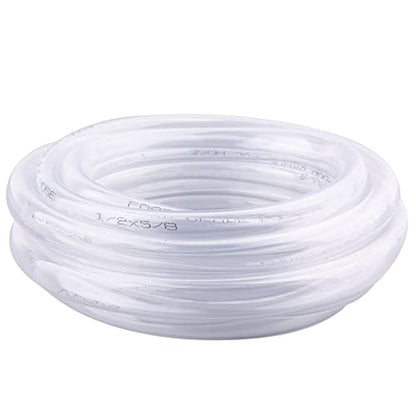 DERNORD PVC Tubing 1/2"ID X 5/8"OD Flexible Clear Vinyl Hose 10 Feet for Food Grade - size: 10 Feet, style: 1/2"ID X 5/8"OD