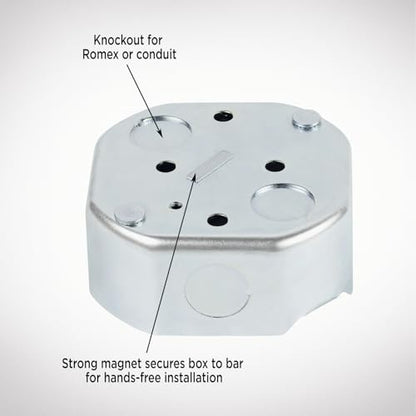 Westinghouse 0110000 Saf-T-Brace for Ceiling Fans, 3 Teeth, Twist and Lock,Silver(Pack of 1)