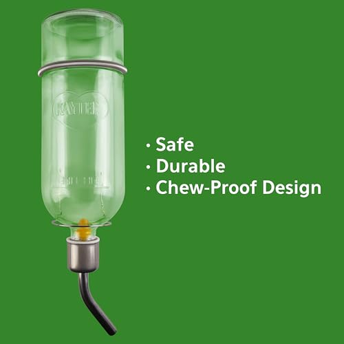 Kaytee Chew-Proof Water Bottle for Pet Ferrets and Rabbits, 26 oz - size: 26-Ounce