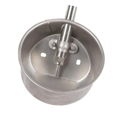 Pig Water Nipple 2Pcs Automatic Pig Waterer Drinker Water Dispenser Drinking Bowl Animal Waterer Bowl Stainless Steel for Animals Pig Livestock(Large) - color: Large