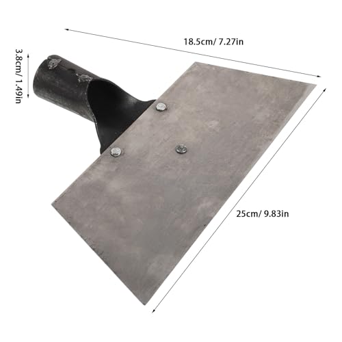 Multifunction Cleaning Shovel: Metal Farm Dung Shovel Cleaning Tool for Wall and Floor - Flat Scraper for Digging Poultry Barn Garden Landscaping, Rod Not Included