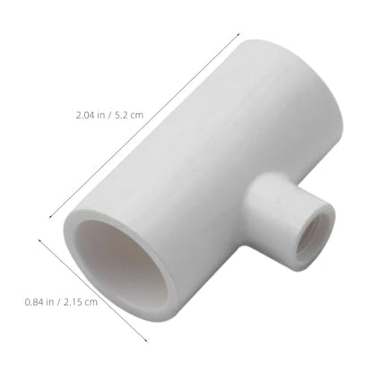 DOITOOL Chicken Waterer Tee Fittings Water Dispenser Cups Automatic PVC 35pcs with 1/2 Inch Threaded Connections Resilient Material for Poultry Farm Suitable for Chickens and Quails