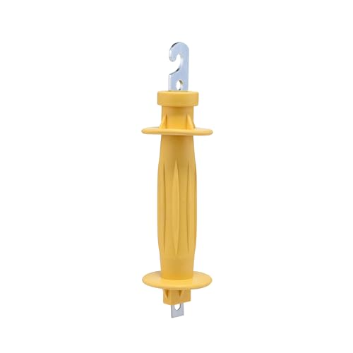 20 Pcs Eelectric Fence Spring Gate Handle for Electric Fence，Electric Fence Heavy Duty Gate Handle (Yellow)