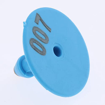 Baosity 100PCS Small Numbered Livestock Ear Tag for Pig, Blue