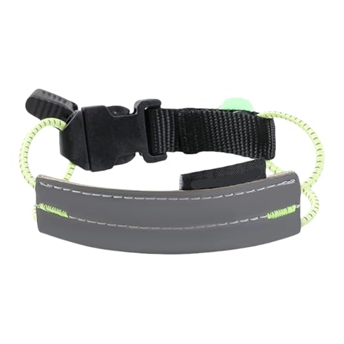 6 Pcs Reflective Cycling Pants Cuff Band High Visibility Bicycle Trouser Bands Adjustable for Night Walking Running - color: Green