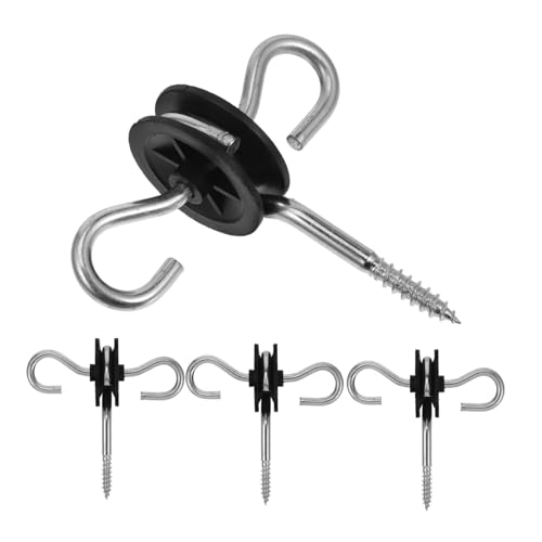 BESPORTBLE 4pcs Electric Fence Insulator for Posts Screw-in Anchors for Farm Use Enhancing Security and Quick Installation for Livestock Protection