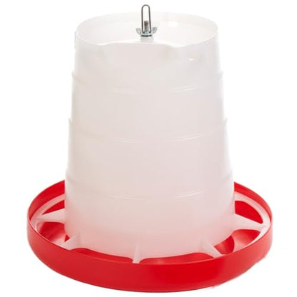 Little Giant® Deluxe Plastic Hanging Poultry Feeder - Heavy Duty Automatic Container for Chickens, Turkeys, Ducks, Geese, and Other Poultry - Made in USA | 11 Pound - size: 11 Pound