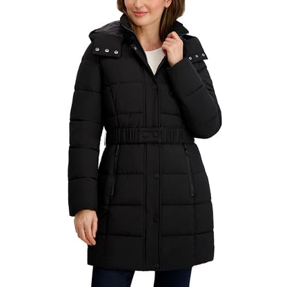 Nautica Women's Maxi Puffer - color: Black, size: X-Large