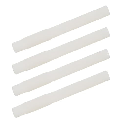 Gavigain 4pcs Milking Short Tube,Rubber Short Tube Pipe Milking Machine Accessories Milking Cup Set Parts Short Pipe Stable Performance Tube(White) - color: White