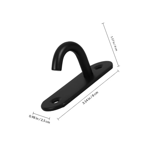 4pcs Compact Dark Stable Feeding Bucket Hangers Wall-Mounted Livestock Bucket Hooks for Horse Stalls and Farm Barn Accessories