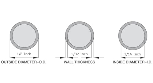 OCS Parts Silicone Tubing | 1/16" ID x 1/8" OD | 10 Feet | Multipurpose High Tempature Food Grade Silicone Hose Tubing Fluid and Gas Transfer - size: 1/16" ID x 1/8" OD, style: 10 Feet