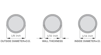 OCS Parts Silicone Tubing | 1/16" ID x 1/8" OD | 10 Feet | Multipurpose High Tempature Food Grade Silicone Hose Tubing Fluid and Gas Transfer - size: 1/16" ID x 1/8" OD, style: 10 Feet