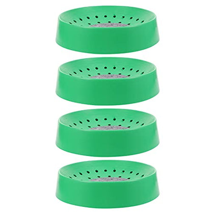 SHINEOFI Pigeon Nest Equipment 4-Pack Plastic Breeding Bowls with Non-Slip Mats for Pigeon Coop Bird Breeding House Suitable for Small Birds and Quails 8.86X8.86X1.97 Inches