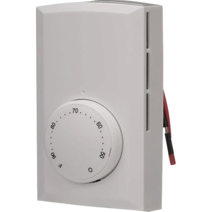 Cadet Double Pole Mechanical Wall Thermostat for Electric Heaters (Model: T522-W), 22 Amp, White