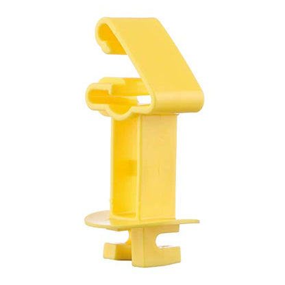 25PCS Electric Fence Insulators for T-Post, Snap-on Extended Insulators, Yellow - color: Yellow