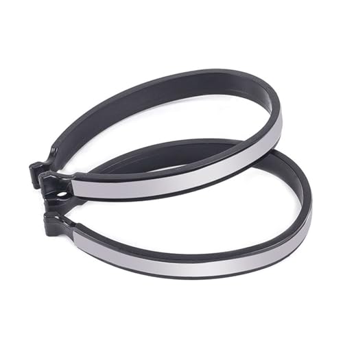 16pcs Cycling Reflective Trousers Bands Clips Strap Bicycle Ankle Leg Bind Bandage Pant Windproof Clip - color: Gray