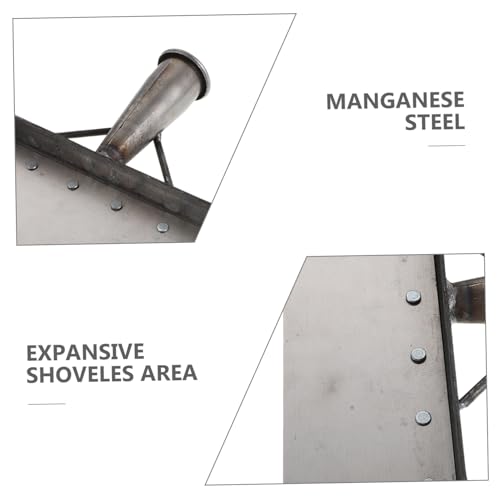 SUPVOX Heavy Duty Manganese Steel Farm Manure Scraper Shovel 32cm – Livestock Barn Floor Cleaning Tool for Manure Removal and Outdoor Use