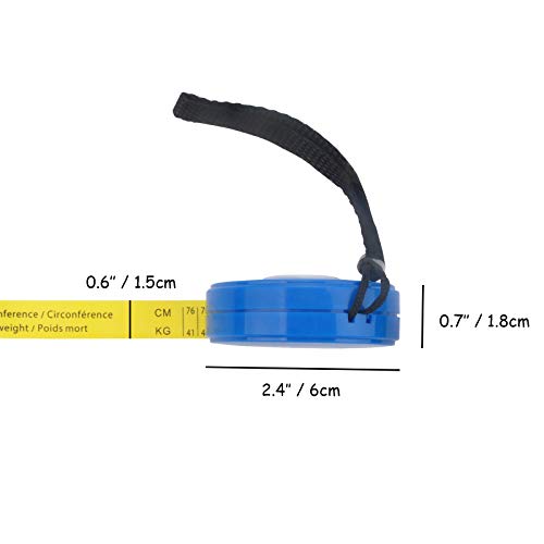 WIN TAPE Professional Cattle Weightband Weight & Height Tape Measure (Blue)