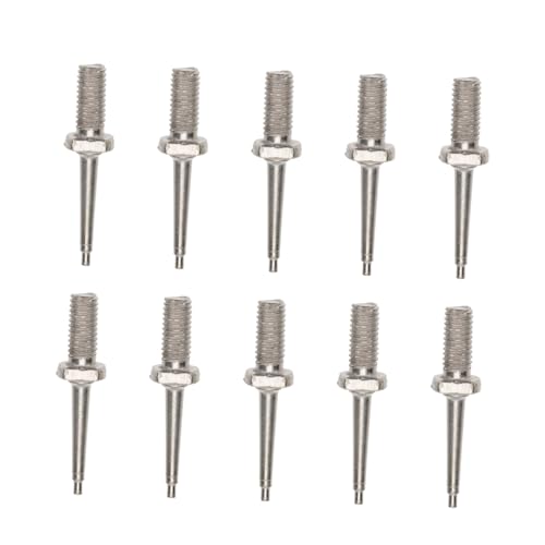 Garneck 10 Pcs Ear Tag Applicator Set - Stainless Steel Cow Ear Tags with Pliers and Needles for Livestock Identification - Durable Farm Supplies for Cattle Pigs Sheep and Goats