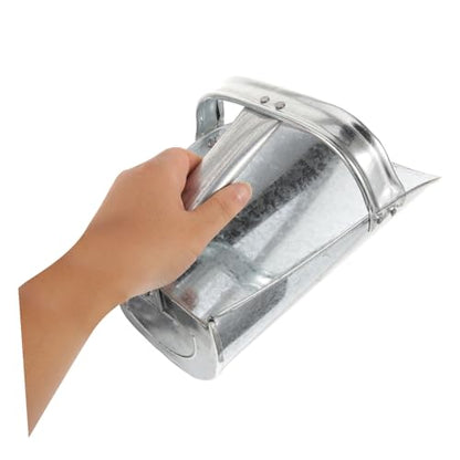 POPETPOP Stainless Steel Feed Scoop for Livestock Large Heavy Duty Food Shovel Ergonomic Handle for Farm Use Poultry and Animal Feeding