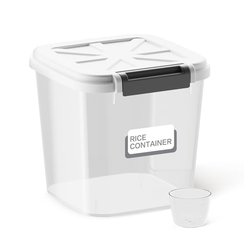 Rice Container - Flour Rice Dispenser 20lbs/10kg/10.6qt Food Grain Cereal Bins Pet Food Storage Laundry Pods Container for Household Pantry Organization (20lbs) - color: 10KG