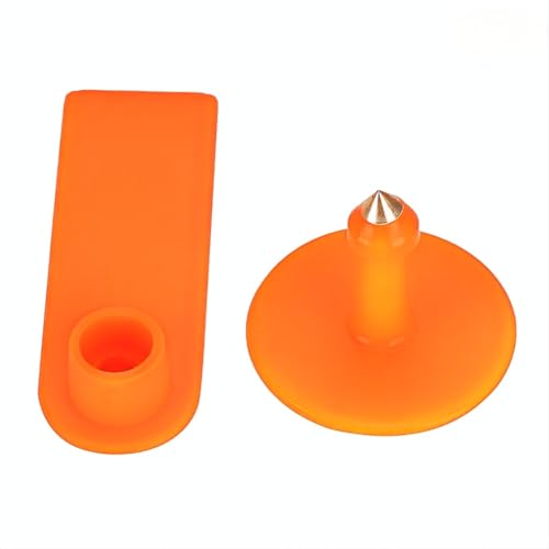 100pcs Blank Ear Tags for Cattle, Blank Livestock Ear Tags for Pigs Goats Sheep Calf Cows, Plastic Animal Livestock Cattle Ear Tags, Farm Animal Tags ID Tags, Anti Lost Marker