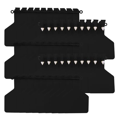 Cattle Ear Tags 50/100 Pcs Cow Ear Tags 11x7.5cm Eight Blank Ear Tags Cattle Cow Livestock Ear Tag for Animal Cow Marking Manage for Animals(Black,50 Pcs) - color: Black, size: 50 Pcs