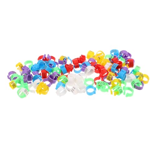 Milisten 120pcs Poultry Leg Bands Identification Rings for Chickens Ducks Geese Efficient Tracking for Farm Management and Accurate Recordkeeping