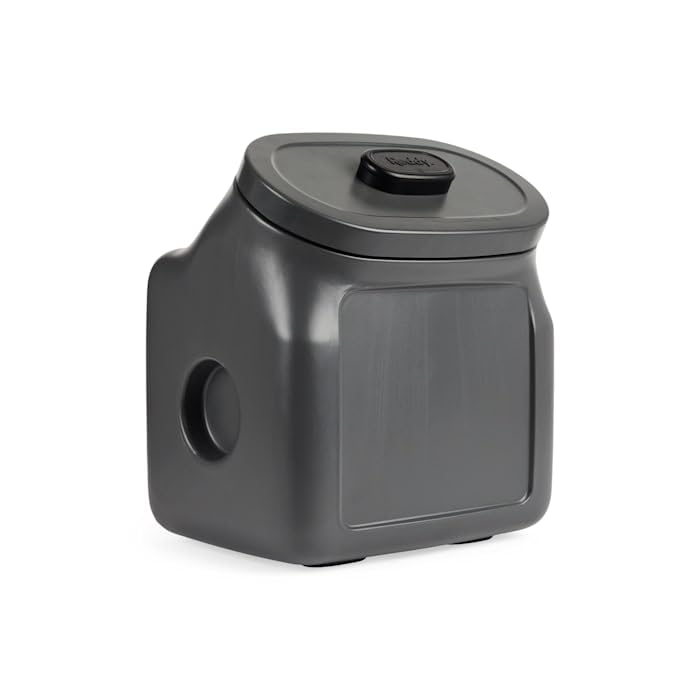 Reddy by Petco Black Airtight Food Storage Container for Dogs Medium 25 lbs. - size: Medium
