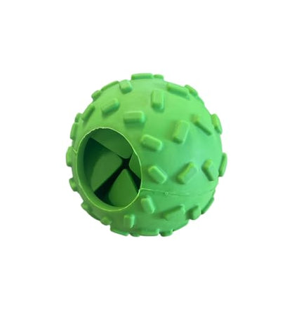 Challenging Treat-Dispensing Ball for Pigs Piglets Dogs Rabbits Cats and Other Small Animals – Mental Stimulation and Playtime Fun - color: Green