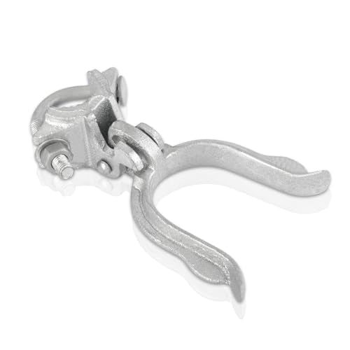 1-7/8" x 2-7/8" Chain Link Fence Gate Fork Latch, Commercial Heavy Duty, Malleable， Galvanized Farm Fence Lock with Hole for Padlock - size: (1-7/8" x 2-7/8")