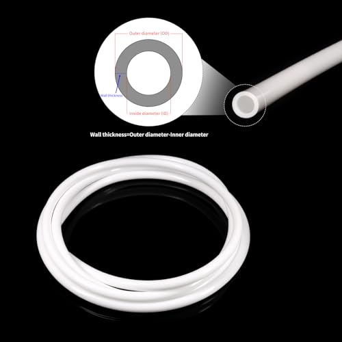 Silicone Tubes,9.84Ft 5/32" ID×15/64" OD (4mm×6mm) White Food Grade Silicone tubing,For Food Grade Soft Milk Beer Drink,Home Brewing Wine making, Engine,Fish Tank Air Pump - color: White, size: 4mm×6mm